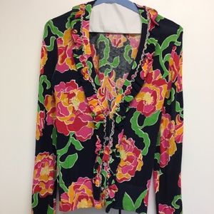 Lilly Pulitzer Small Cardigan Ruffle Pirate Booty